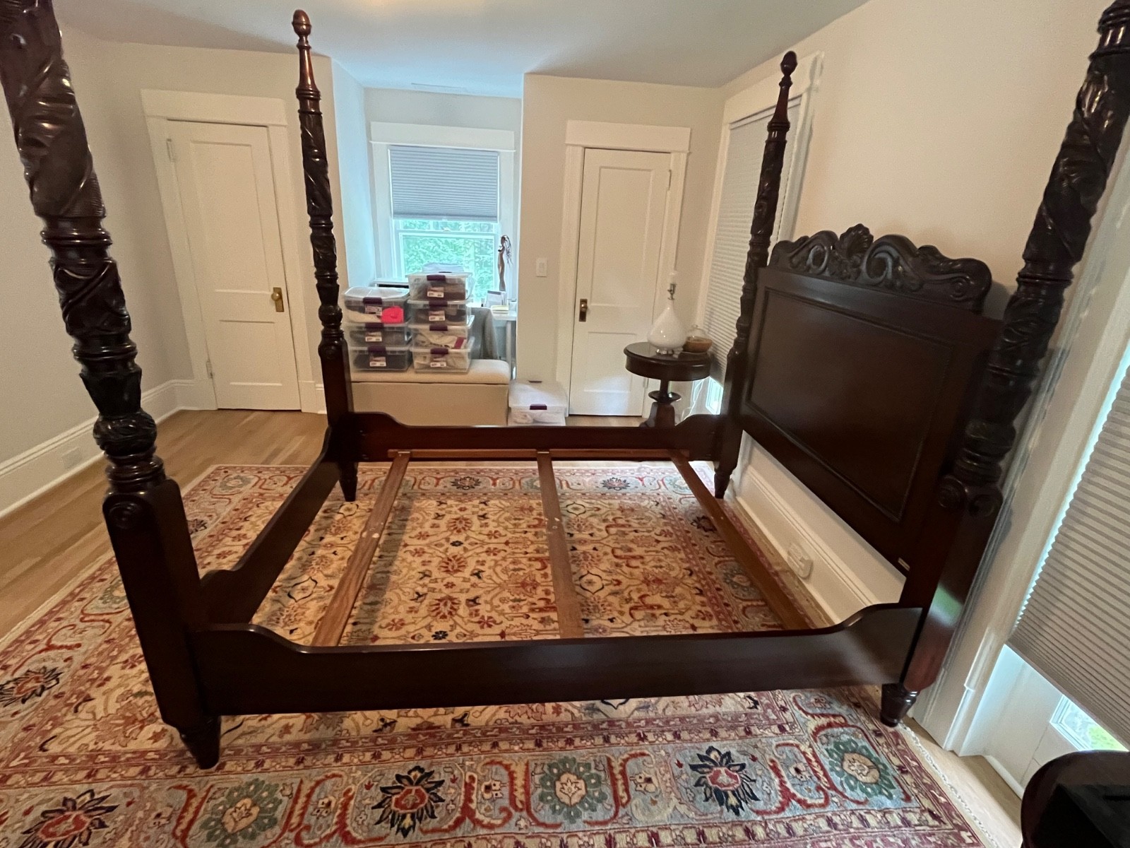 Ralph Lauren Safari Four Post mahogany bed frame 