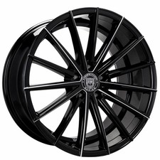 20x8.5 Lexani Wheels Pegasus Black With Cnc Accents Rims 4pcs A1