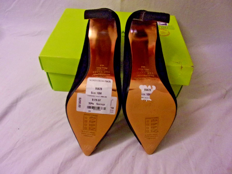 Mujer Ted Baker Tacones Negro Gamuza Talla 10 Nuevo con Caja Ancho Tacón Alto 4" Alto Foto 3 de 3