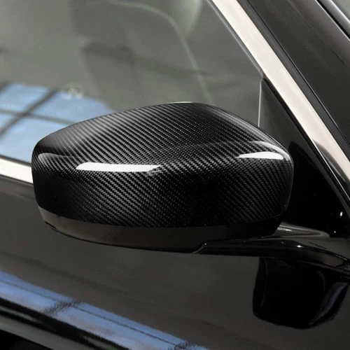 Side Mirror Cover Caps Real Carbon Fiber For 2009-2015 INFINITI G37 G25 Q40