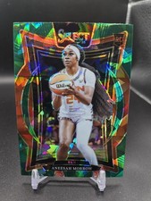 ANEESAH MORROW 2025-26 SELECT WNBA GREEN CRACKED ICE PRIZM ROOKIE #42 SUN 