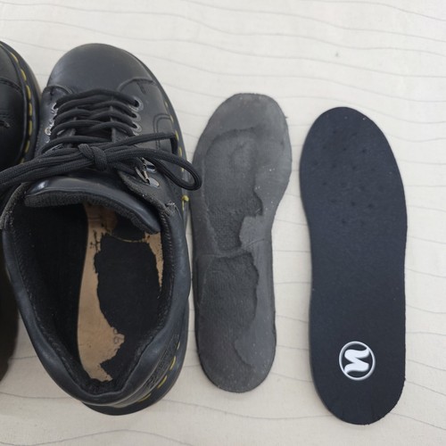 Vintage Dr Martens Herren Schwarz Leder Grobe Sohlen Oxford Y2K Schuhe 8312 Größe 5 - Bild 17 von 18