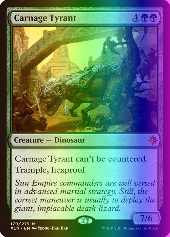 MTG Magic the Gathering Carnage Tyrant (179/317) Ixalan LP FOIL