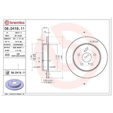 2x Bremsscheibe hinten für Toyota Prius W6 RAV 4 A5 Yaris MXP 26249877