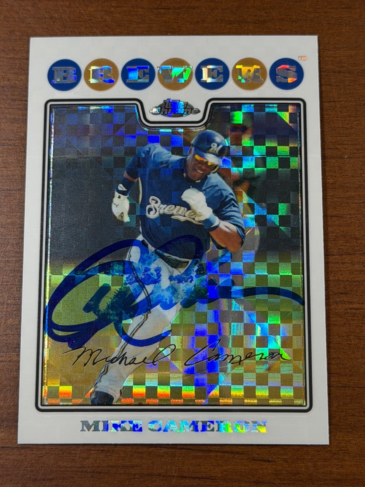 Signed 2008 Topps Chrome - Mike Cameron #35 Refractor