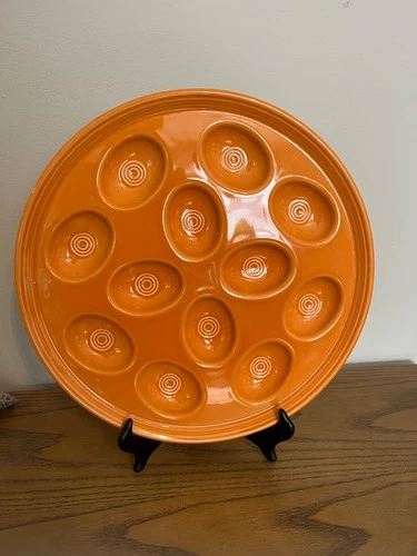 FIESTAWARE HOMER LAUGHLIN DEVILED EGG PLATE