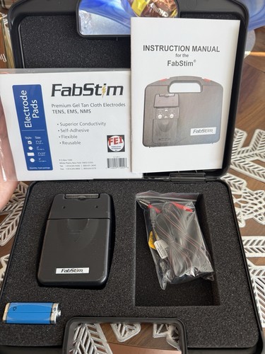 Fabrication Enterprises 13-1323 Fabstim Dual Channel Tens With Timer NEVER USED