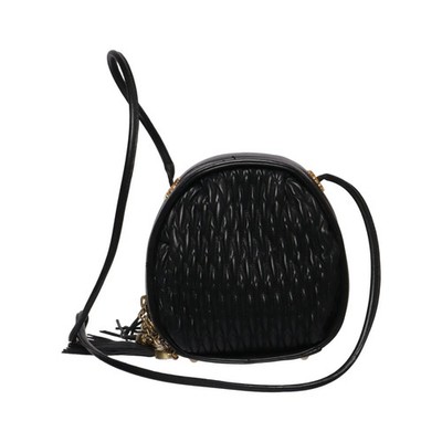 Valentino Orlandi, Umhängetasche, Damen, Schwarz, Einfarbig, 15, 8, 17 cm #yLn