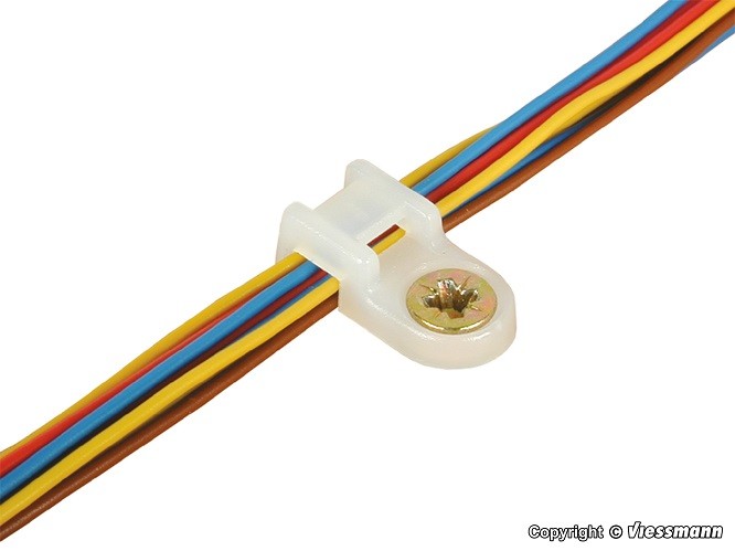 Viessmann 6846 - Cable Tie Holder With Screws, 100 Pieces - New