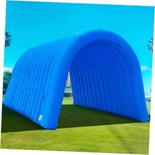  16FT Inflatable Tunnel Sports Tunnel Entrance with Installed 16x10x10Ft Blue