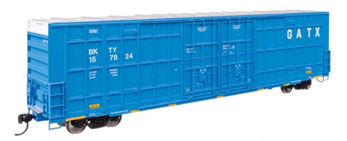 Walthers ~ Escala HO ~ 60' High Cube Plate F Boxcar ~ Gatx Leasing BKTY #157824 | Zustand: New