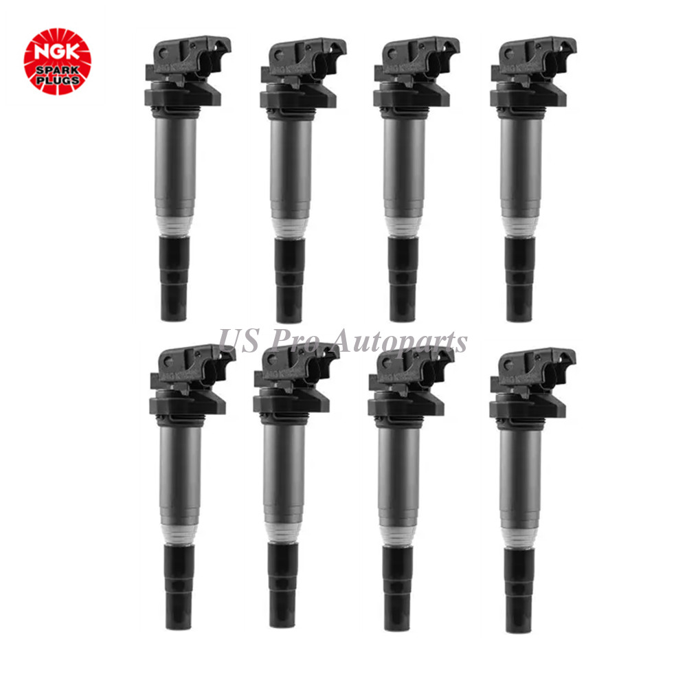 8x OEM NGK Ignition Coil 12137594935 For BMW 750i 2015-2019 M5 2015-2020 4.4L V8