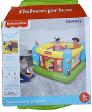Fisher-Price Indoor Bouncetastic Bouncer Enclosed Play Area 3 YRS No Pump Inc