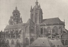 ORNE. Argentan. Eglise St- Germain 1895 old antique vintage print picture