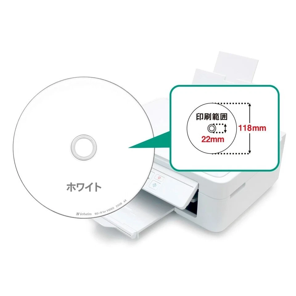 Blu-ray Disc Recordable BD-R Capacity 25 GB Speed 1-6x Verbatim | Made in Japan - Image 3 of 4