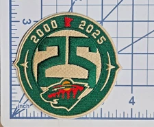 Minnesota Wild 25 Season Iron On Embroidered Patch ~ Free Tracking!