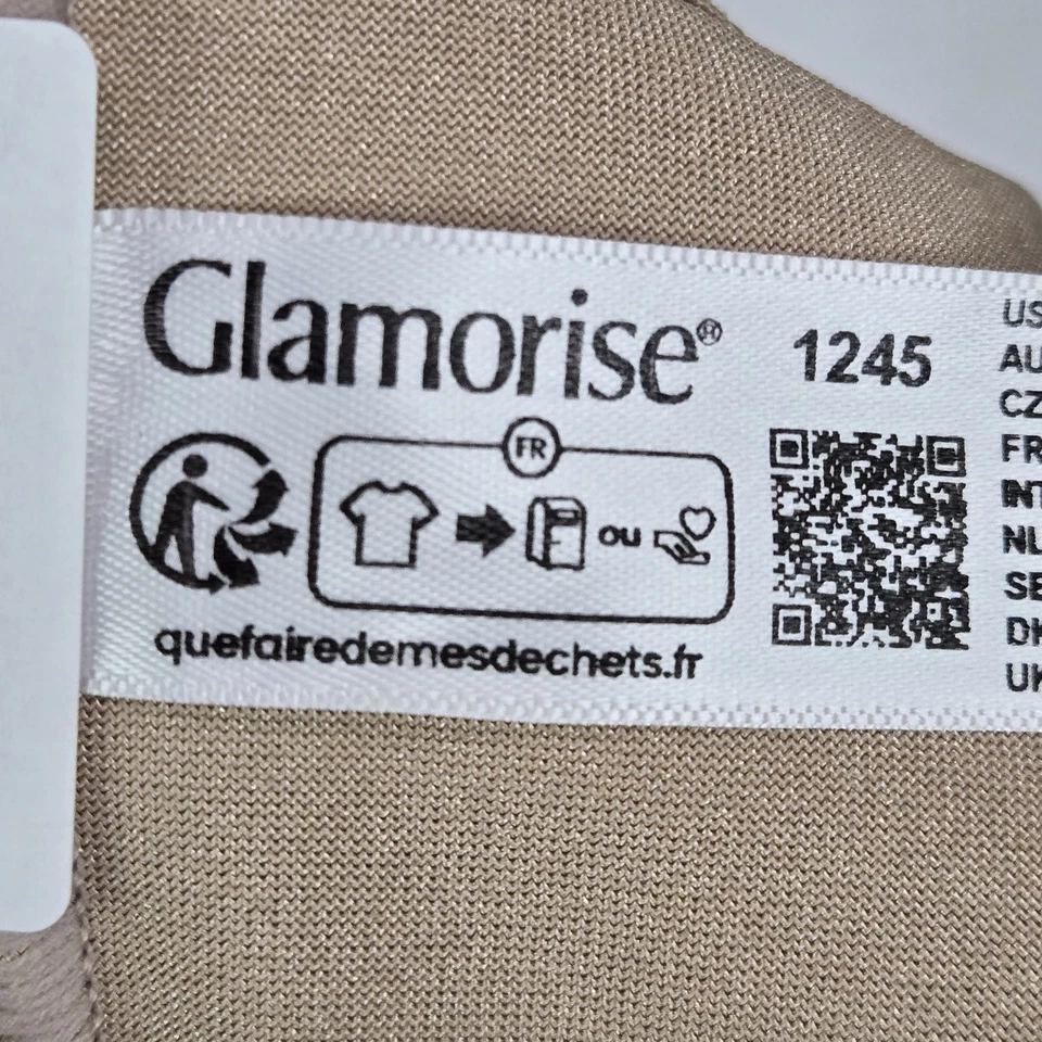 Sujetador Glamorise Mujer 50F Beige Minimizador Inalámbrico Correa de Encaje Ajustable Foto 3 de 4