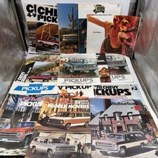 Lot Vintage 70s GMC Sales Brochures Vans  S-10 Suburban Trucks Sierra Man Cave