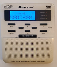 Midland WR-100 Weather Radio, All Hazard Public Alert, No Cord , Tested