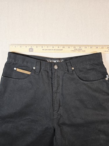 Vintage OutKast Carpenter Jean Shorts Men 34 Black Denim Hip Hop - Picture 13 of 15