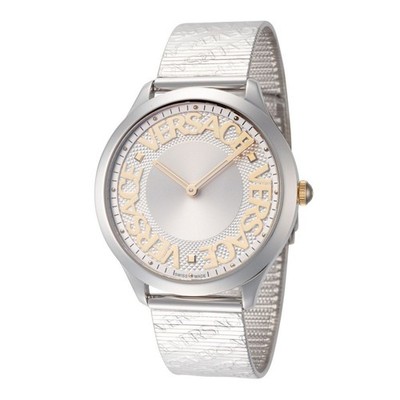 Versace Women's Signature Logo Halo Swiss Made Bracelet Watch