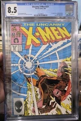 Uncanny X-Men 221 -Wolverine V Sabretooth CGC 8.5 -1st Apperance Mr. Sinister  