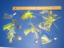 Lot of 8 Strike King Hildbrant Bumble bee vintage Spinnerbaits