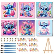 nekpiahu 6 Pack Cartoon Paint by 8X8 inches, BKH1554-BKH1555-BKH1556-US