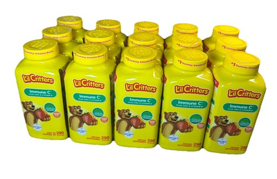 #ad LIL CRITTERS IMMUNE C Plus ZINC amp; VITAMIN D Gummy Bears 290 Gummies 15 pack $54.99