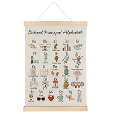 Qvapt Principal Posters,School Principal Alphabet Posters Wall Art,School Pri...