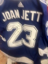 Joan Jett   Signed Adidas Tampa Bay Lightning Jersey COA SZ 52