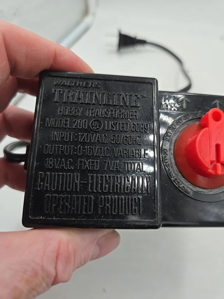沃瑟斯 Trainline Hobby 变压器型号 200 适用于 HO 或 N 比例火车 — 第 4/4 张图片
