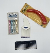 Goody Vintage Hair Lot Aluminum Hair Clips Banana Clip Pick MEBCO comb