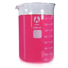 Scientific 5000ml Glass Beaker 3.3 Borosilicate Glass Double Scale Graduated…