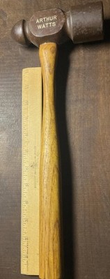 Vintage President IAM Arthur Watts Ball Peen Hammer Gavel Union Leader Rare Wow!