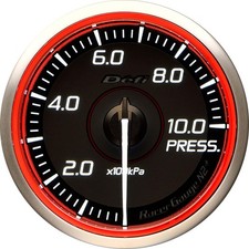 Defi Racer Gauge N2 60mm Pressure Gauge 1000kpa Red Df19602