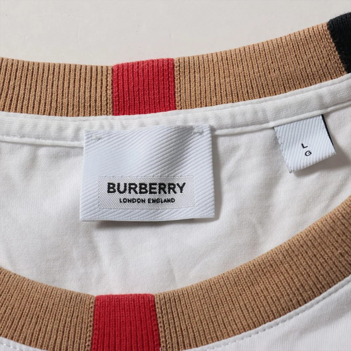 Burberry Tisci Period Cotton & Polyurethane Long T shirts L Men's White  8075188 thumbnail 5