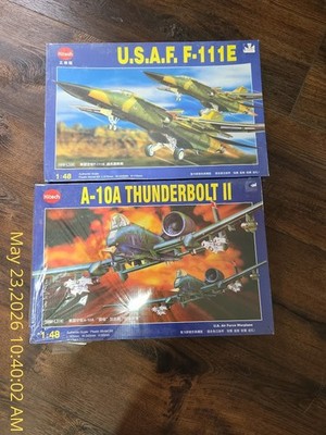 1:48 SCALE TWO MODELS-A-10A THUNDERBOLT II &  USAF F-111E