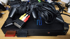 Sony PlayStation 2 Schwarz Konsole SCPH-39003 1 Controller + Kabel + Memory Cards