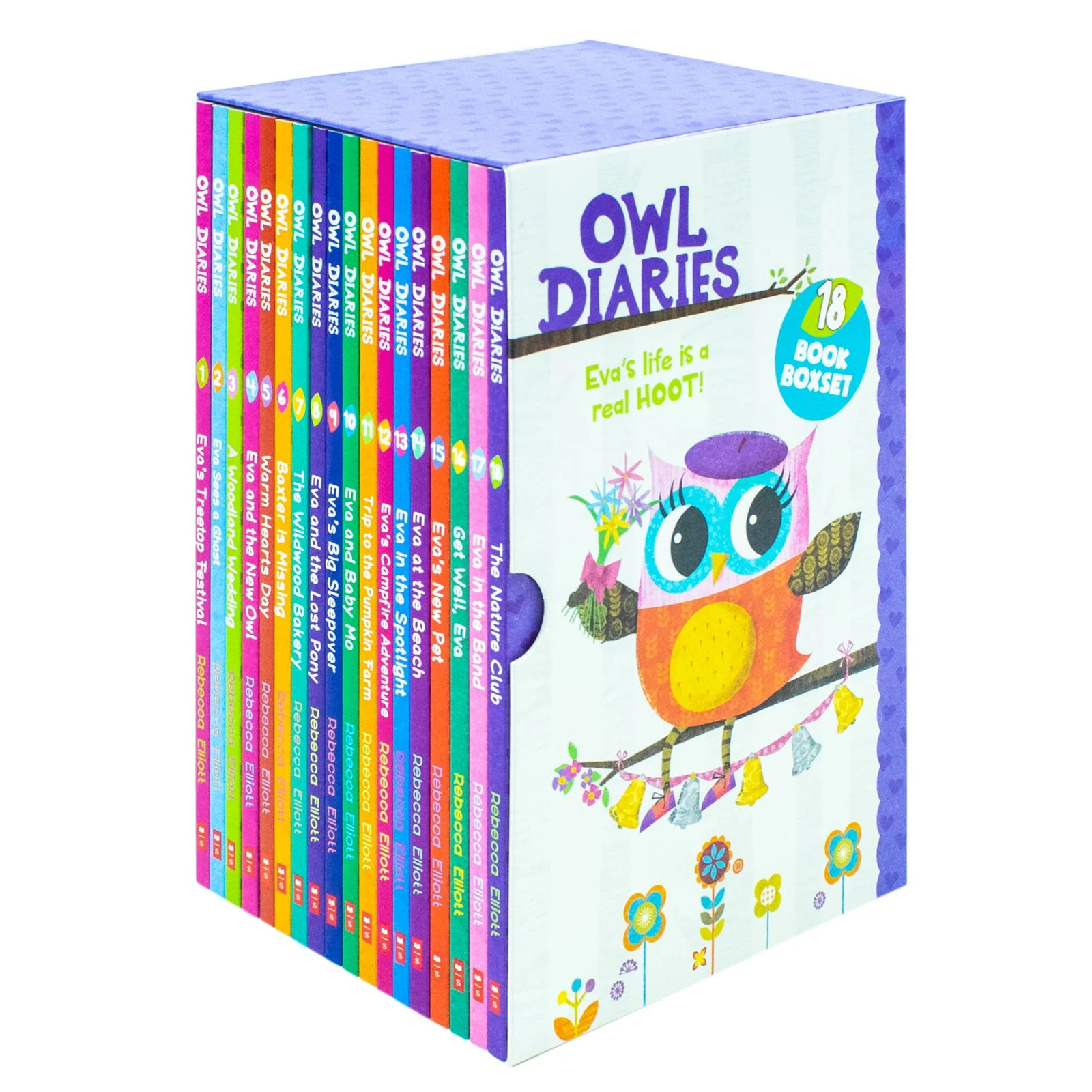 Owl Diaries Collection 1-18 Books Set by Rebecca Elliott |Fun |  Rebecca Elliott