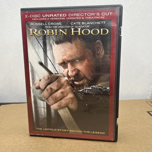 Robin Hood 2 Disc DVD 2010 Movie Unrated & Theatrical Director Cut Russell Crowe