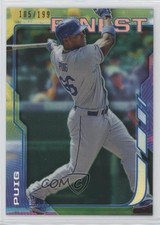 2014 Topps Finest Green Refractor 105/199 Yasiel Puig #50 7k8