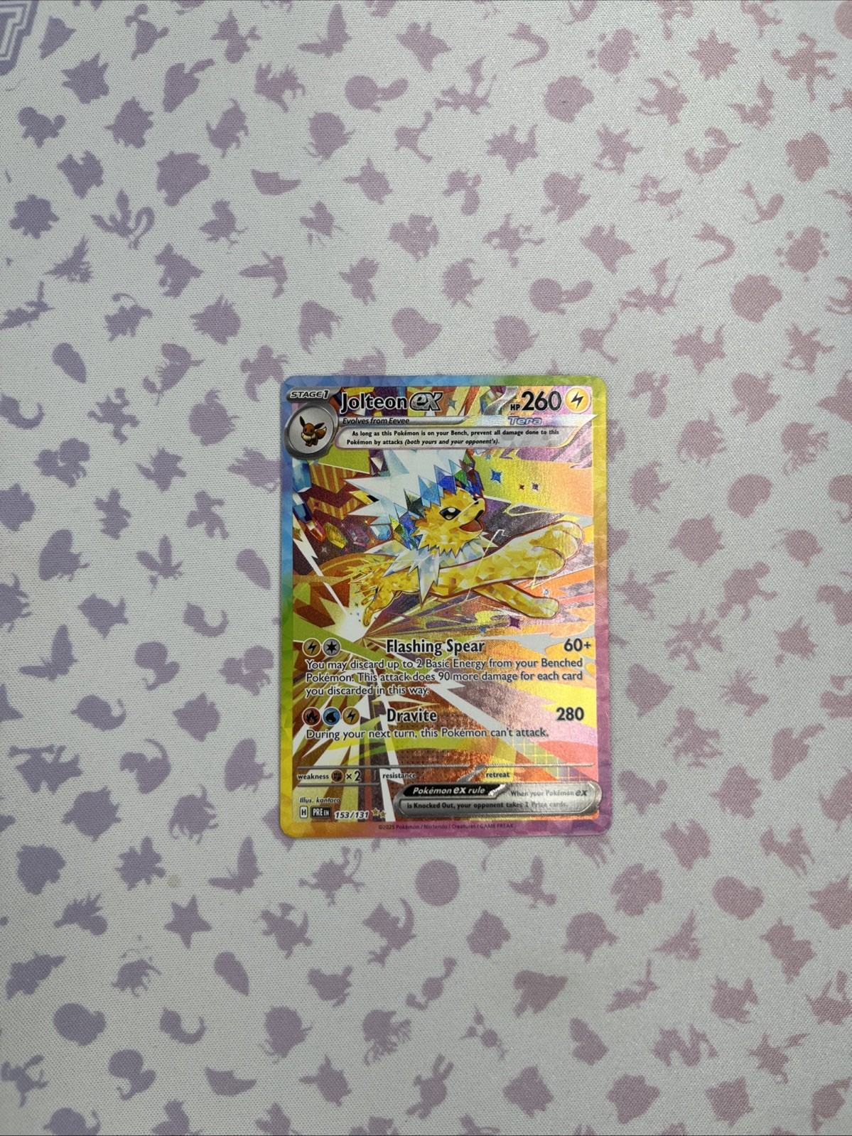 Jolteon EX 153/131 Prismatic Evolutions Special Illustration