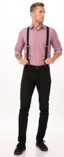 Chef Works Pant Suspenders Bib Suspenders Black Adjustable