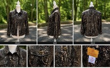 Ruby Rd Petite Snakeskin Print Jacket Womens Size 14