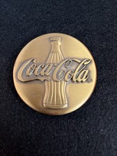 Coca Cola Coke Brass Advertising NOS Vintage Belt Buckle