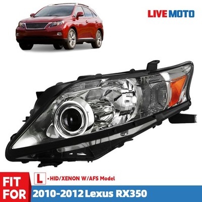 For 2010-2012 Lexus RX350 HID/Xenon Headlight w/AFS Chrome Driver 81150-0E061