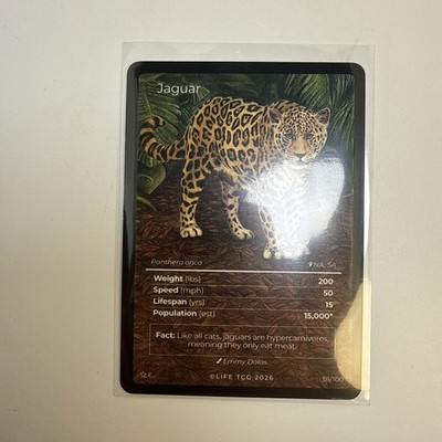 Life TCG Jaguar First Full Art Mammal Set #38/100 Near Mint