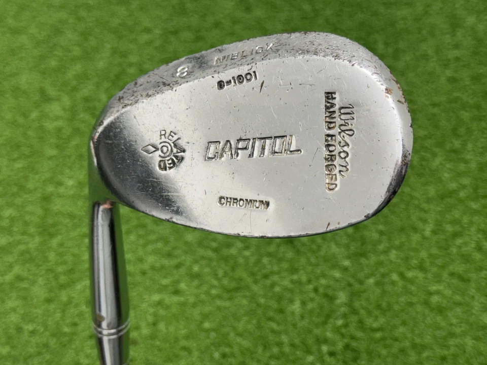 Vintage Wilson Hand Forged Chromium CAPITOL NIBLICK (8) Left Handed Golf Club - Image 2 of 4