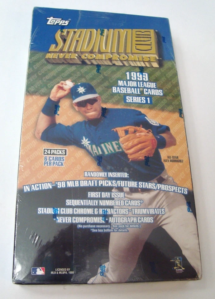 1999 Topps Stadium Club Series 1 MLB Baseball Sealed Box - 24 packs - Image 2 of 2